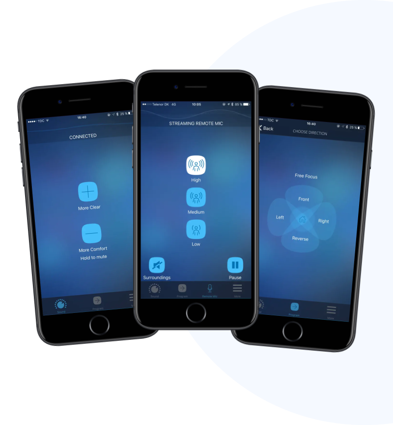 Widex COM-DEX-App für Apple iOS und Android-Smartphones herunterladen
