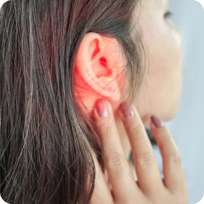 Symptome von Tinnitus, Ohrenschmerzen