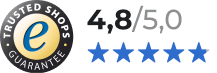 Trusted Shops Bewertung: 4,8 von 5,0 Sternen