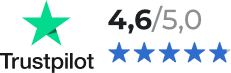 Trustpilot Bewertung: 4,6 von 5,0 Sternen